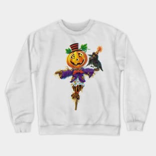 Halloween Fun - Pumpkin Scarecrow Crewneck Sweatshirt